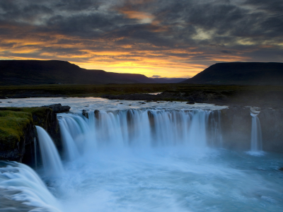 исландия, водопад деттифосс, европа, мощный, самый
