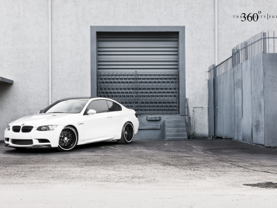 белый, бмв, 360 three sixty forged, white, передняя часть, m3, bmw, e92