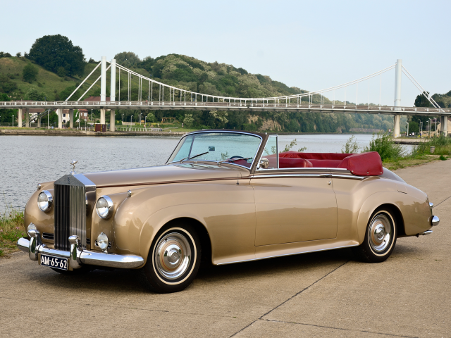 роллс-ройс, 1959, silver cloud, coupe, мост, rolls-royce, drophead