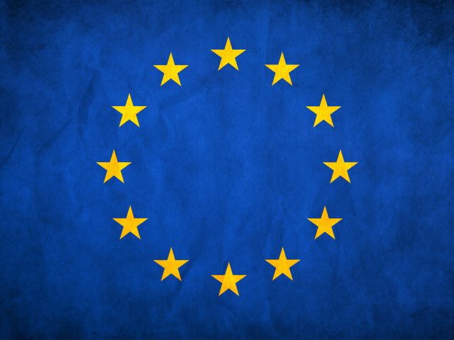 flag, european union, grunge