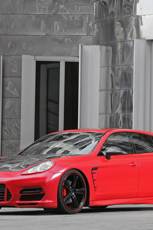 окна, 3000x2000, car, windows, tuning, anderson germany porsche panamera red, машина