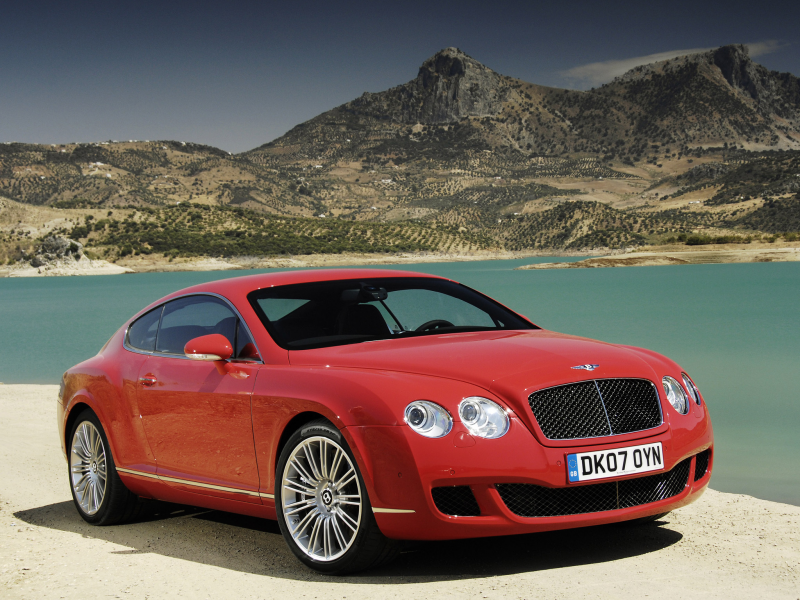 speed, спид, bentley, бентли, continental, gt, континентал, купе, берег, гт, горы, красный, озеро