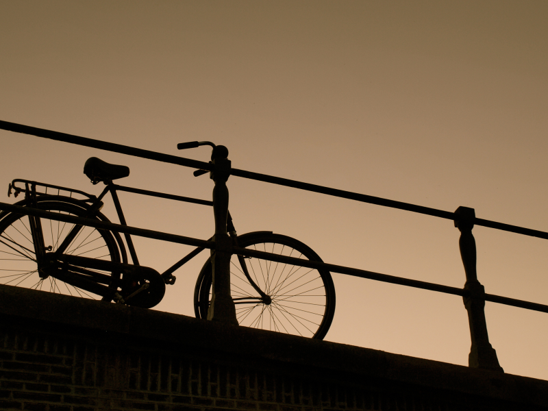 темный, bike, фон, велосипед