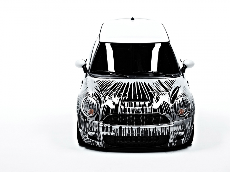 mini, мини, белый фон, auto wallpapers, авто фото, авто обои, art-car, krink, тачки, cars