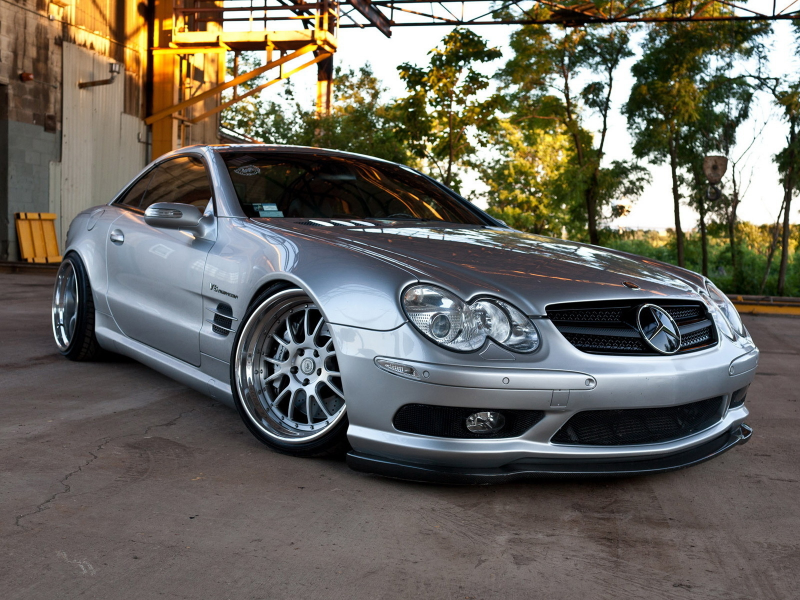 мерседес, тюнинг, mercedes, amg, sl55