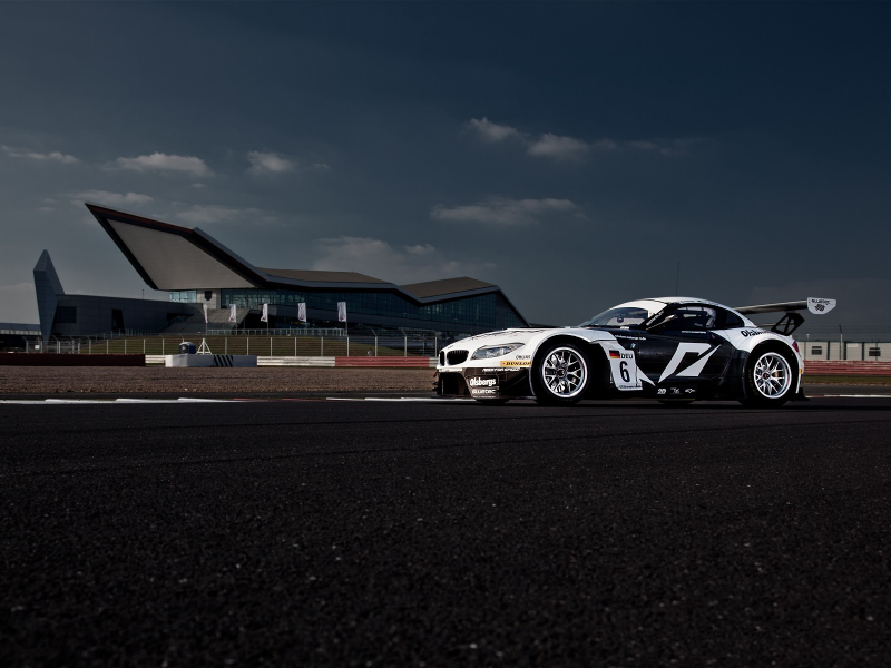 bmw, z4, gt3, трасса, nfs team, silverstone