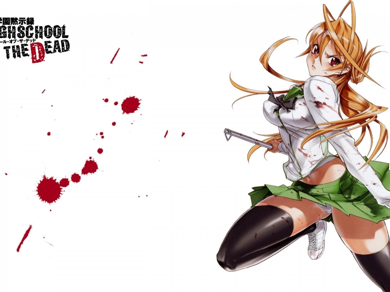 miyamoto rei, highschool of the dead, hotd