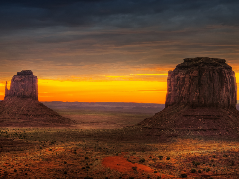 аризона, пустыня, arizona, долина монументов, usa, сша, рано утром