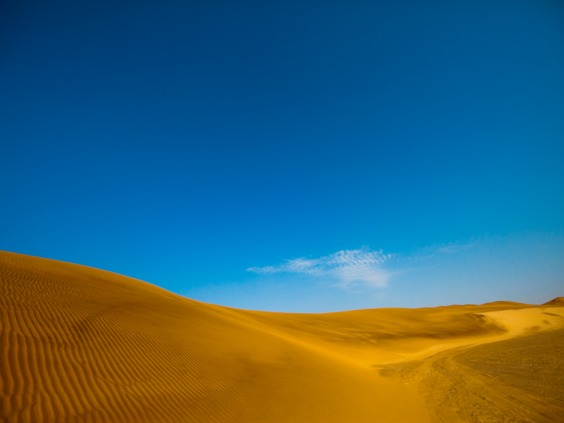 пустыня, небо, песок