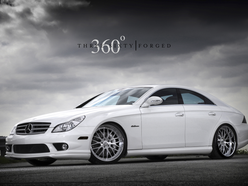 mercedes cls, hd wallpapers, 360 forged, белый мерс на рабочий стол