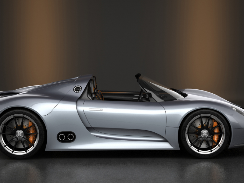 боком, porsche, 918