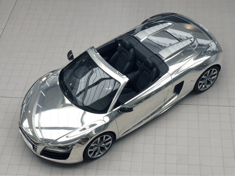 3000x2082, car, машина, audi r8 v10 spyder chrome