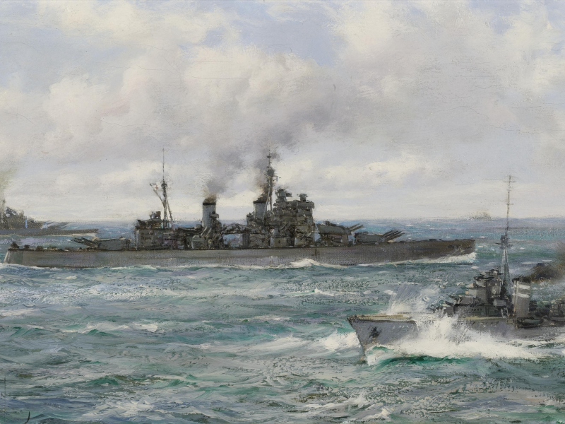 montague dawson, крейсер, корабли, море
