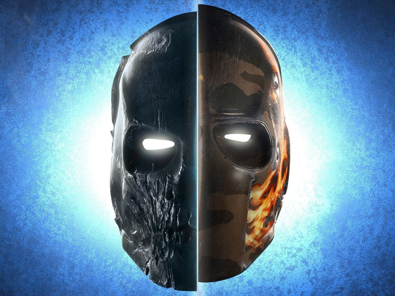 маски, army of two, для глаз, прорези, череп