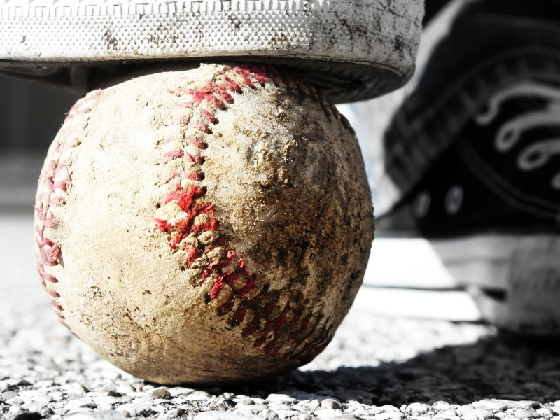 кроссовки, macro, baseball, обувь, мяч, shoes, ball, бейсбол