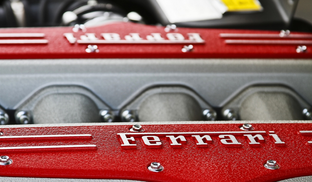 двигатель, логотип, ferrari 599gtb