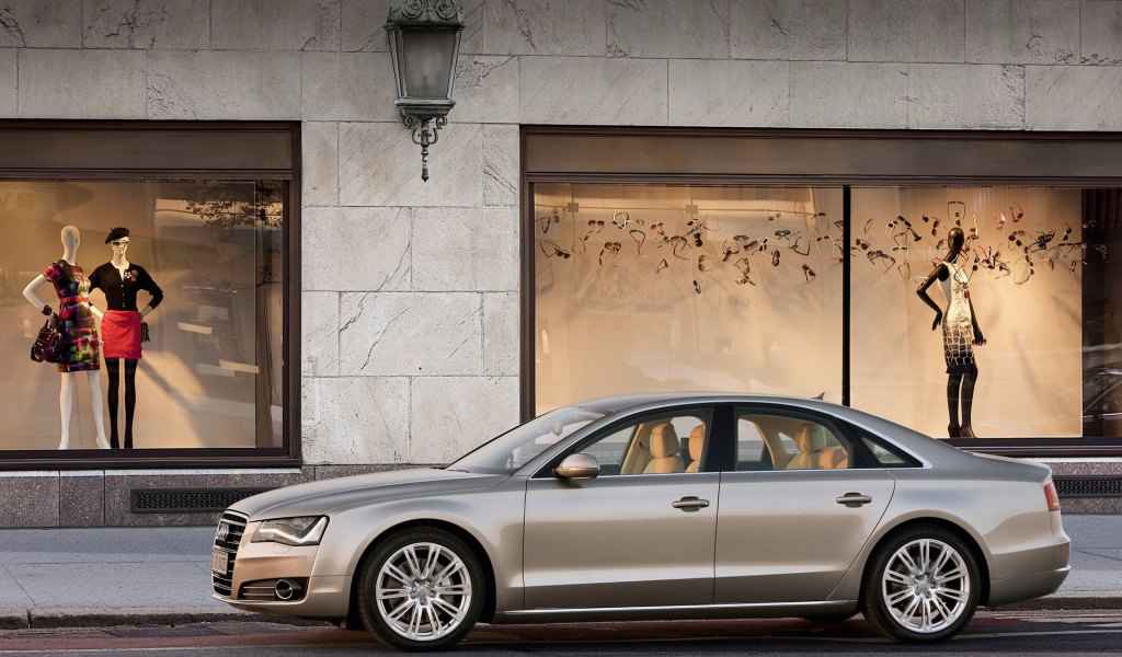 audi, a8, shop, wall street