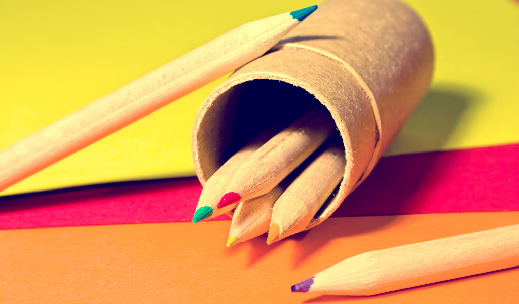 карандаши, pencils, 2560x1600, macro, листки, макро, colors, papers, краски
