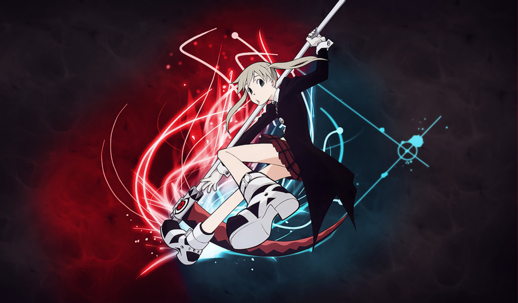 soul eater, коса смерти, maka