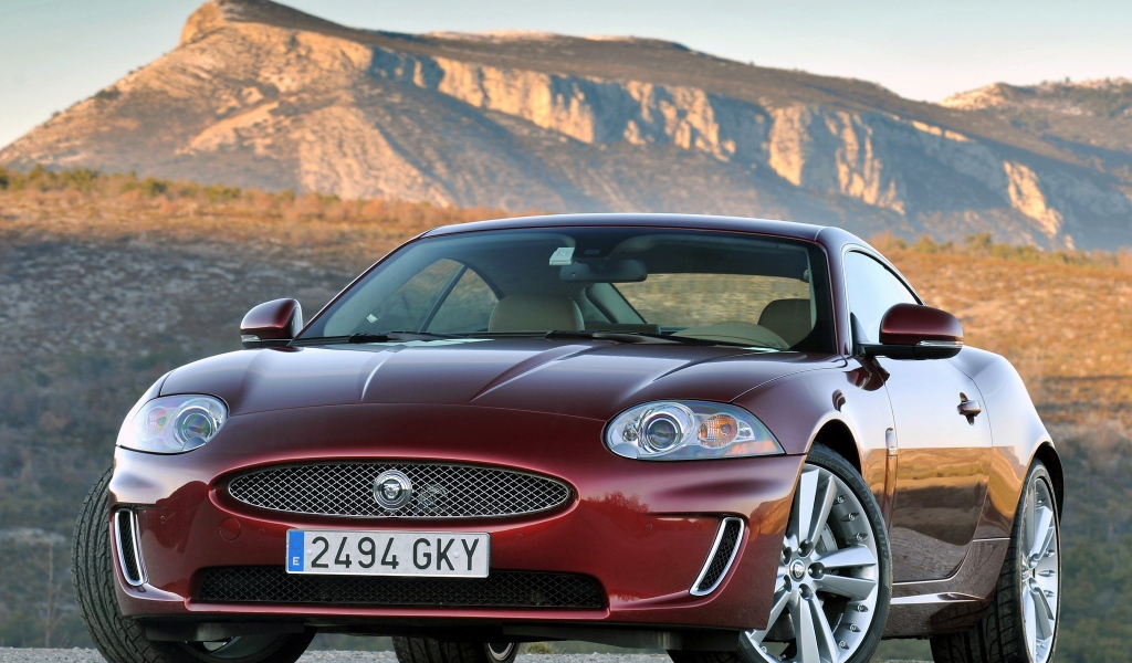 jaguar, xk, горы, coupe