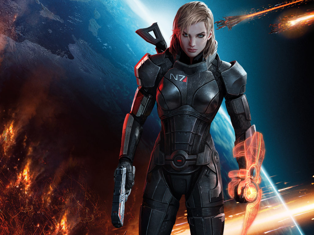 женщина, woman, mass effect 3, shepard, шепард