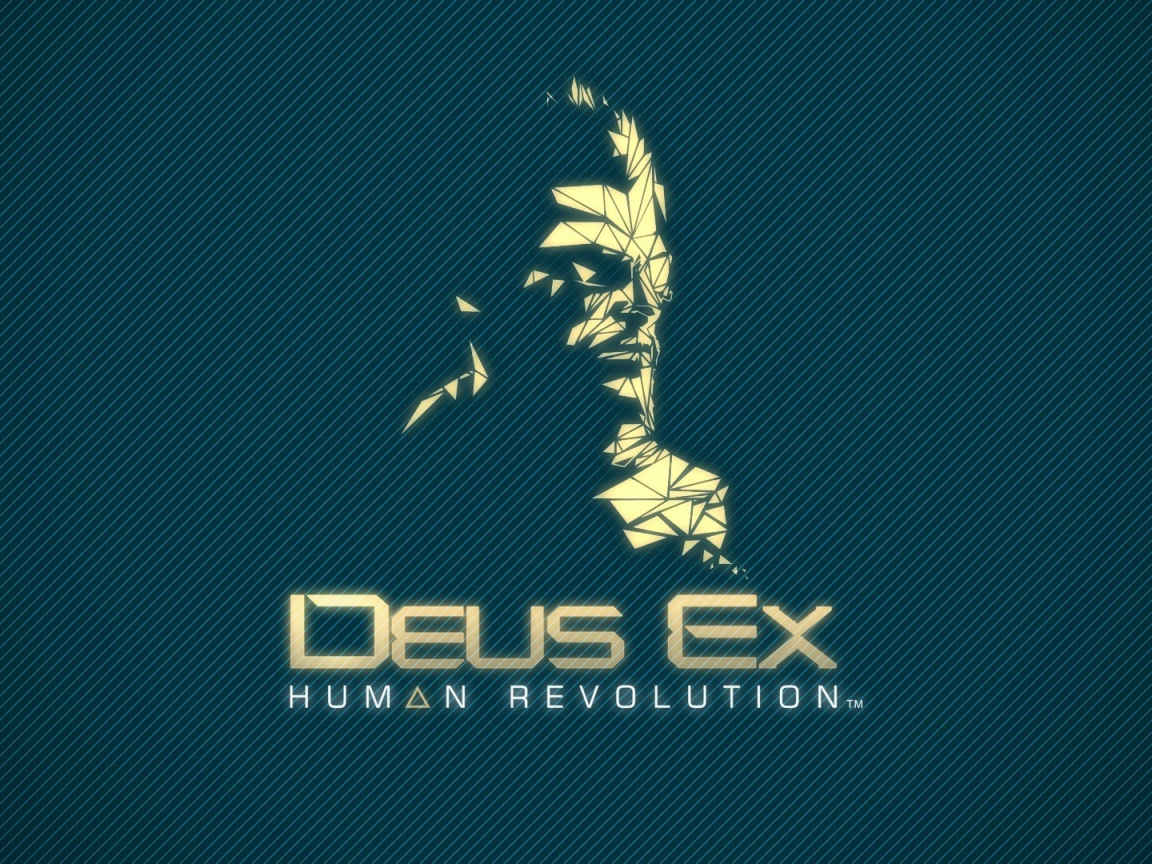 фан-арт, human revolution, адам дженсен, логотип, deus ex