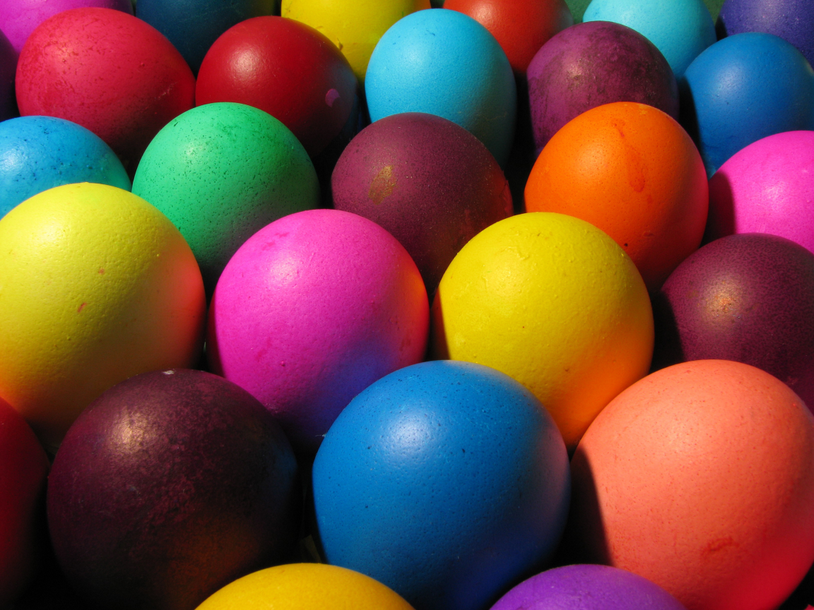яйца, разноцветные, макро
