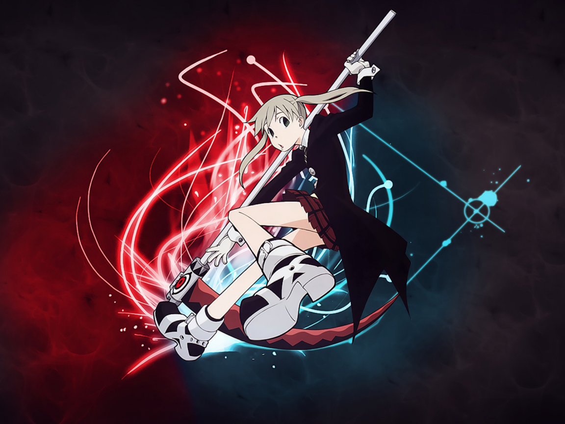 soul eater, коса смерти, maka