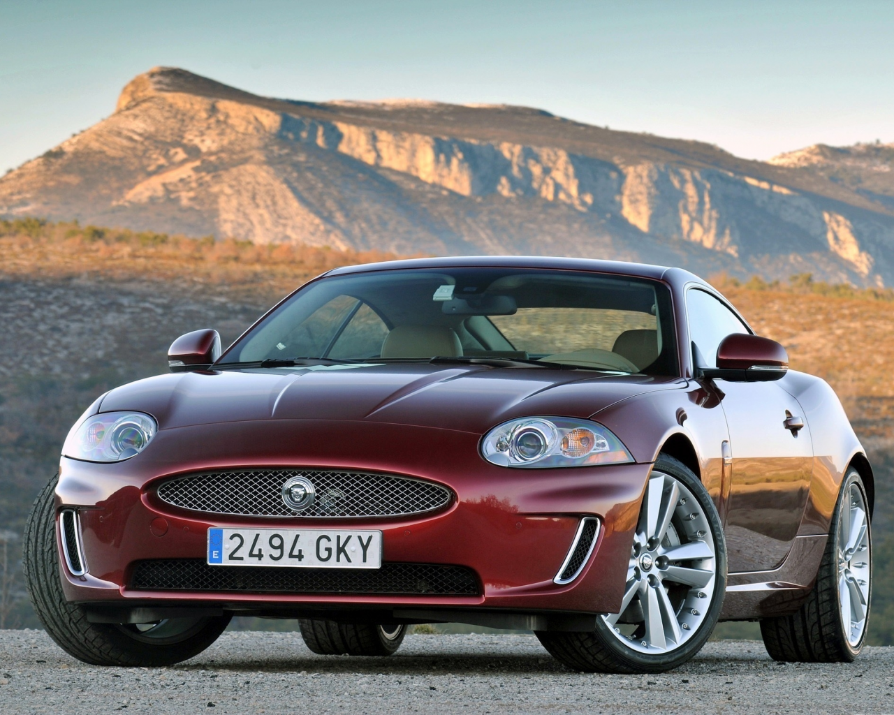 jaguar, xk, горы, coupe