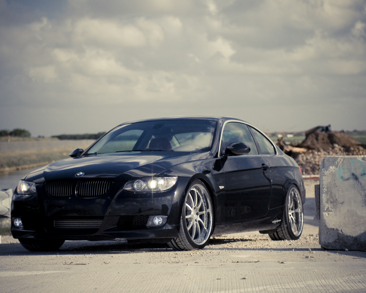 передняя часть, чёрный, black, 360 three sixty forged, 3 series, бмв, bmw, 335i