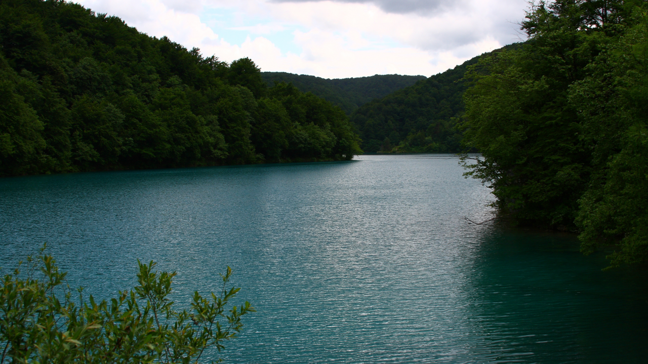 пейзаж, хорватия, плитвитские, природа, озера