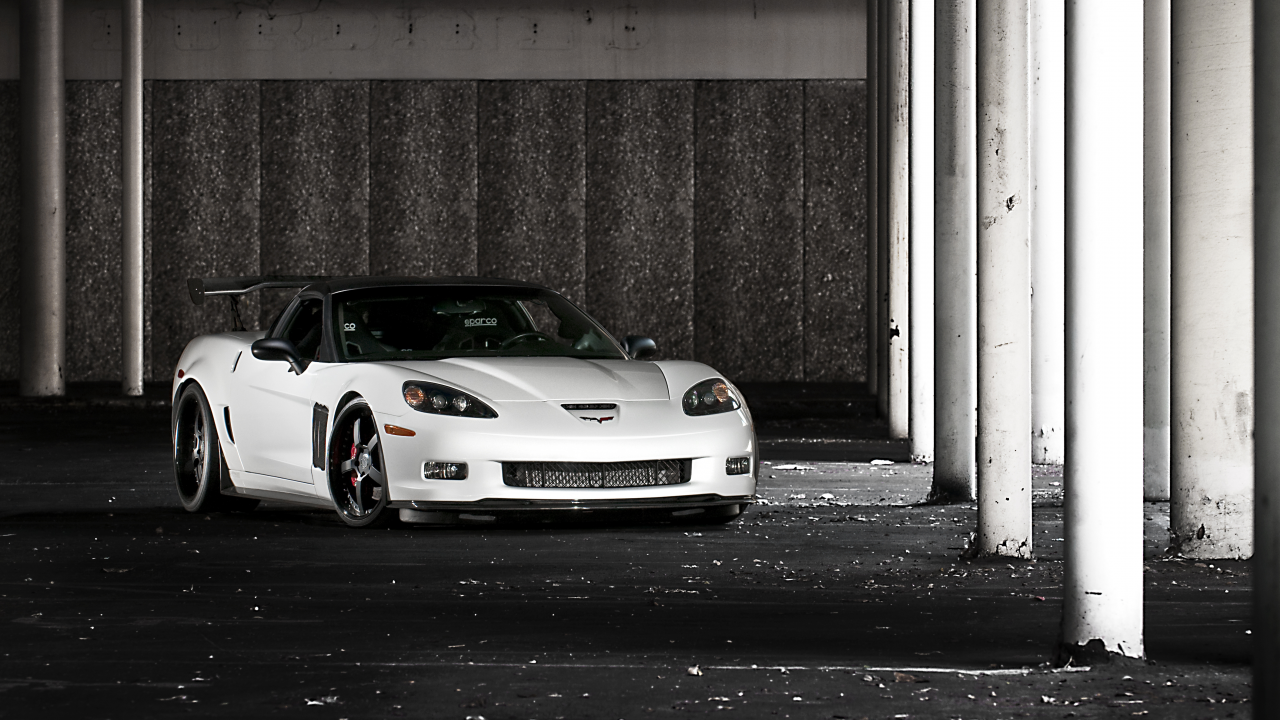 chevrolet, шевроле, corvette, корвет, white, z06, белый