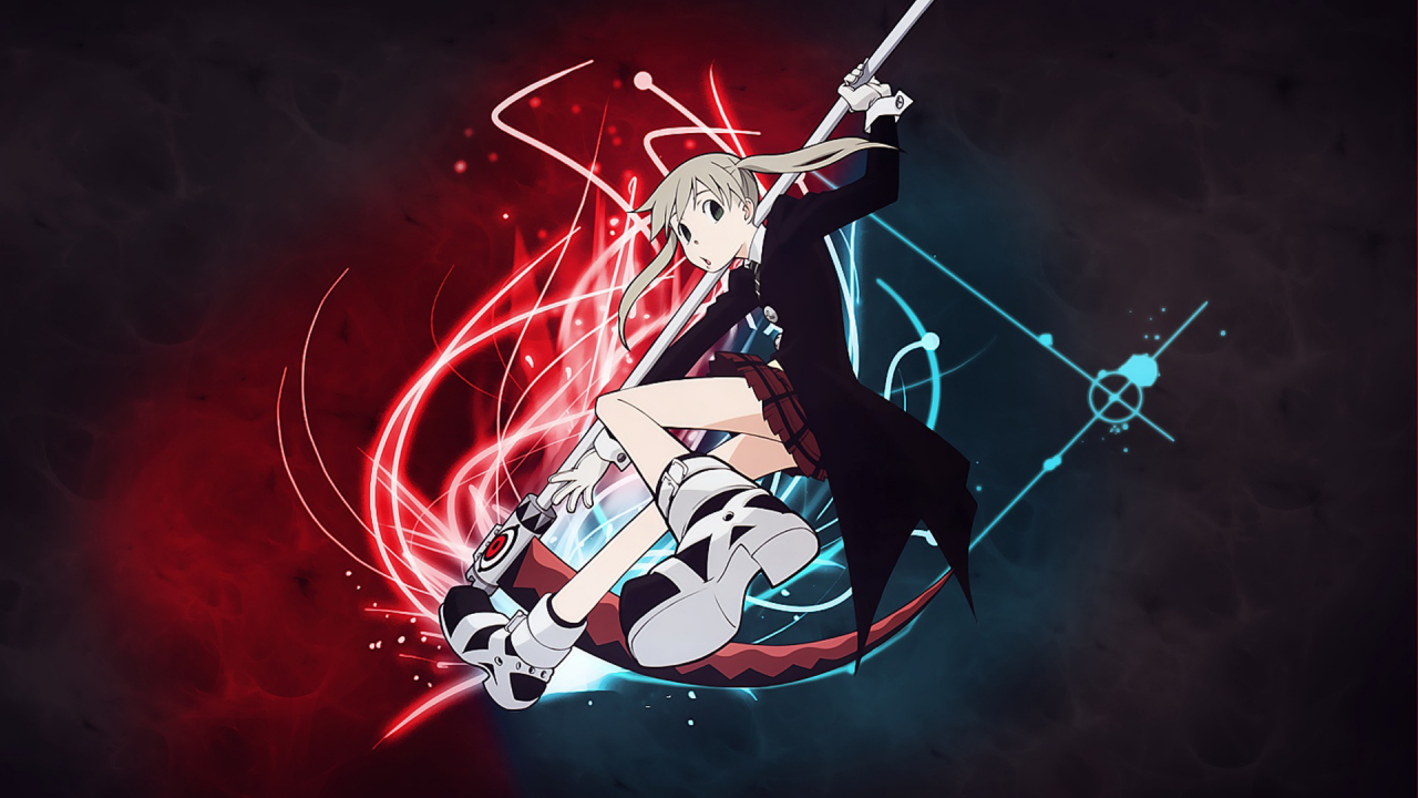 soul eater, коса смерти, maka