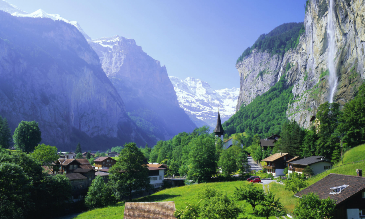 швейцария, лаутербрюнен, альпы