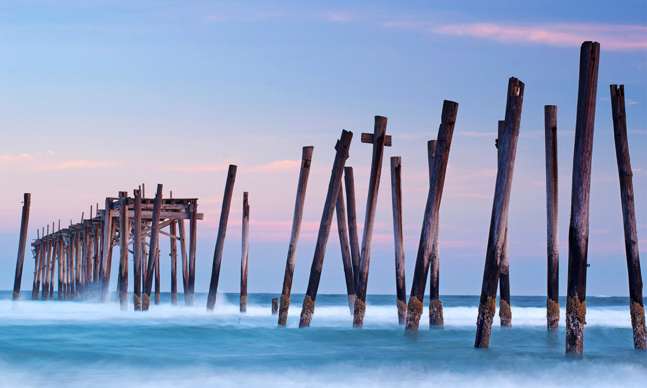 океан, волны, холод, ocean, new jersey, вода, море, закат