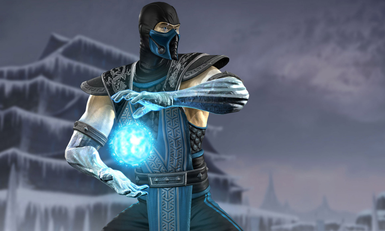 игра, персонаж, холод, смертельная битва, sub - zero, лёд