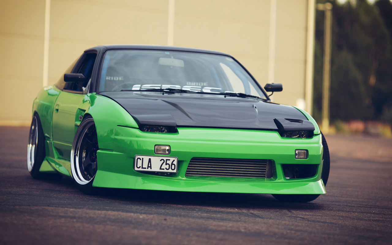 nissan, 240sx, ниссан, green