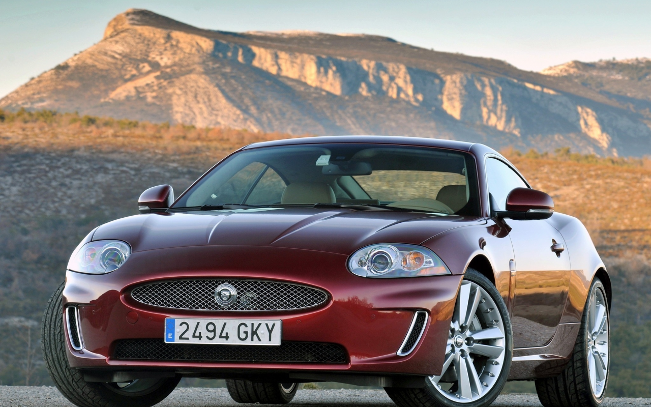 jaguar, xk, горы, coupe