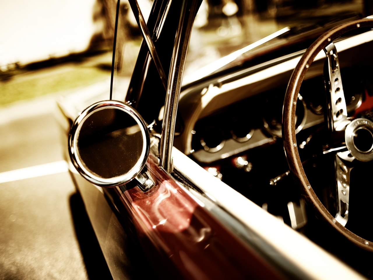 скорость, car, машина, классический, авто, стекло, крупный план, стиль, хром, ретро, automobile, auto, зеркало, chevrolet impala, антиквариат, классика