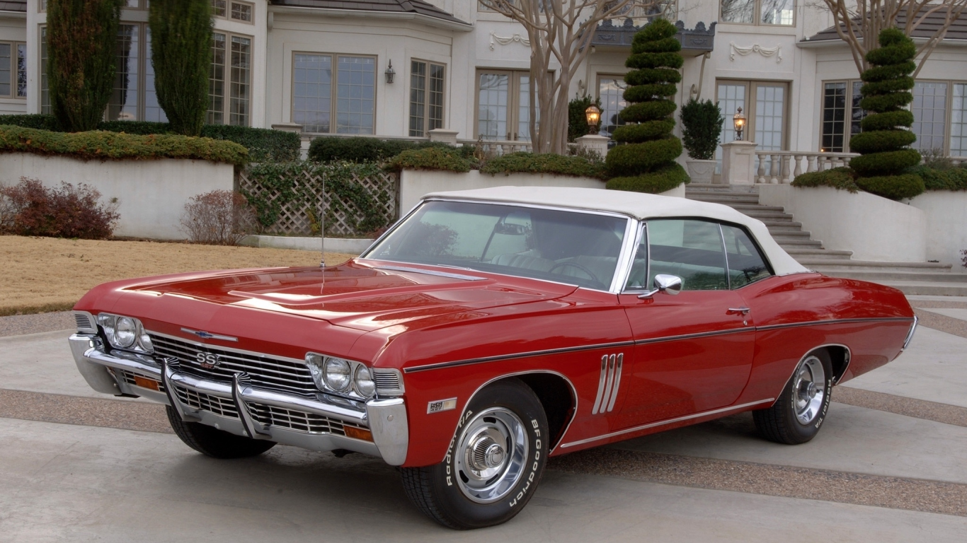 1968, convertible, ss 427, impala