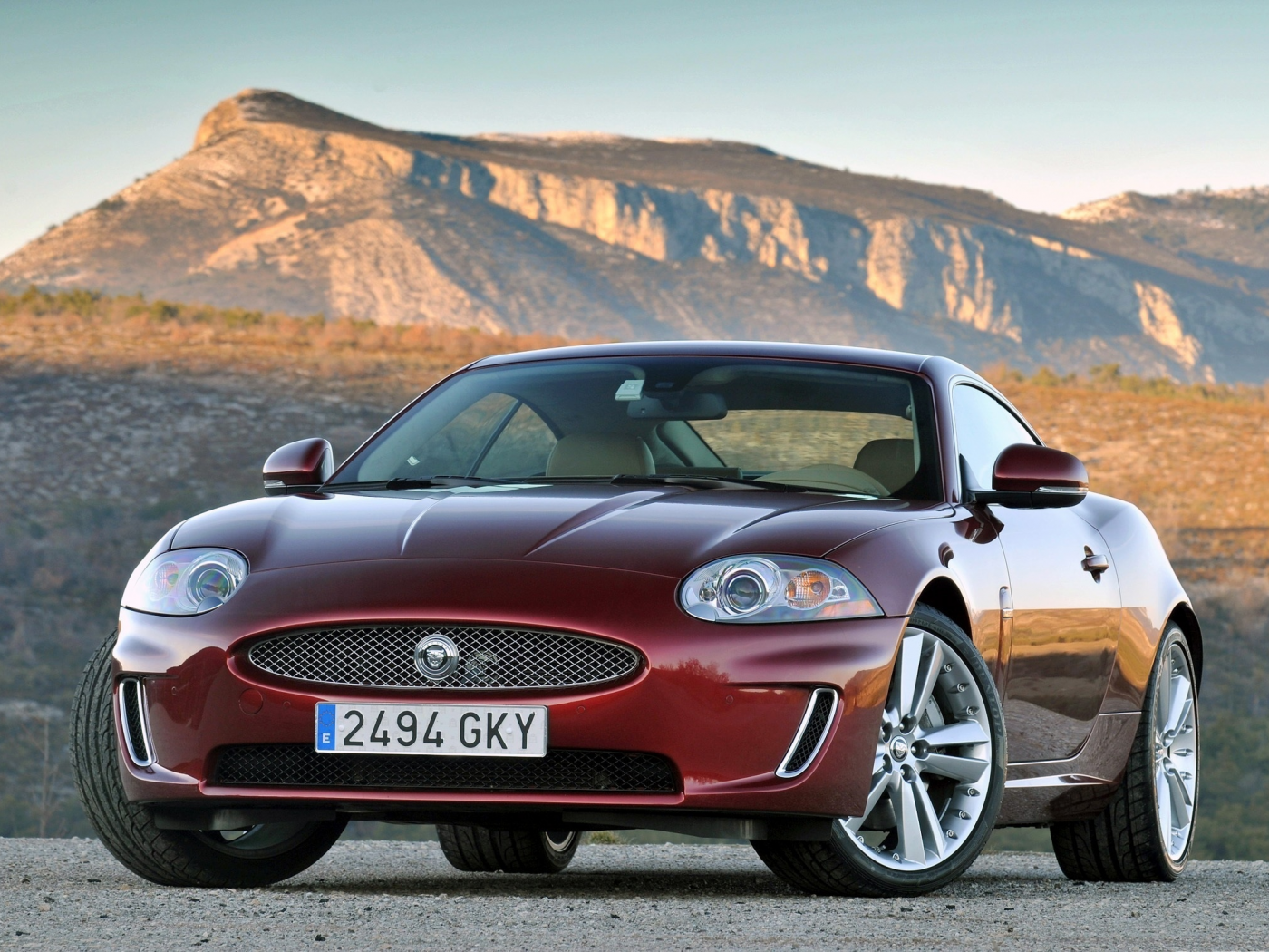 jaguar, xk, горы, coupe