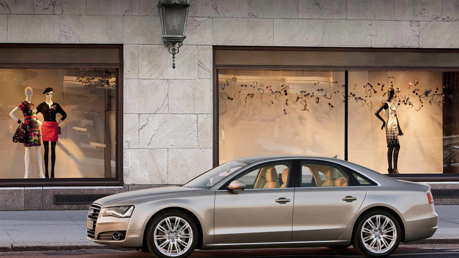 audi, a8, shop, wall street