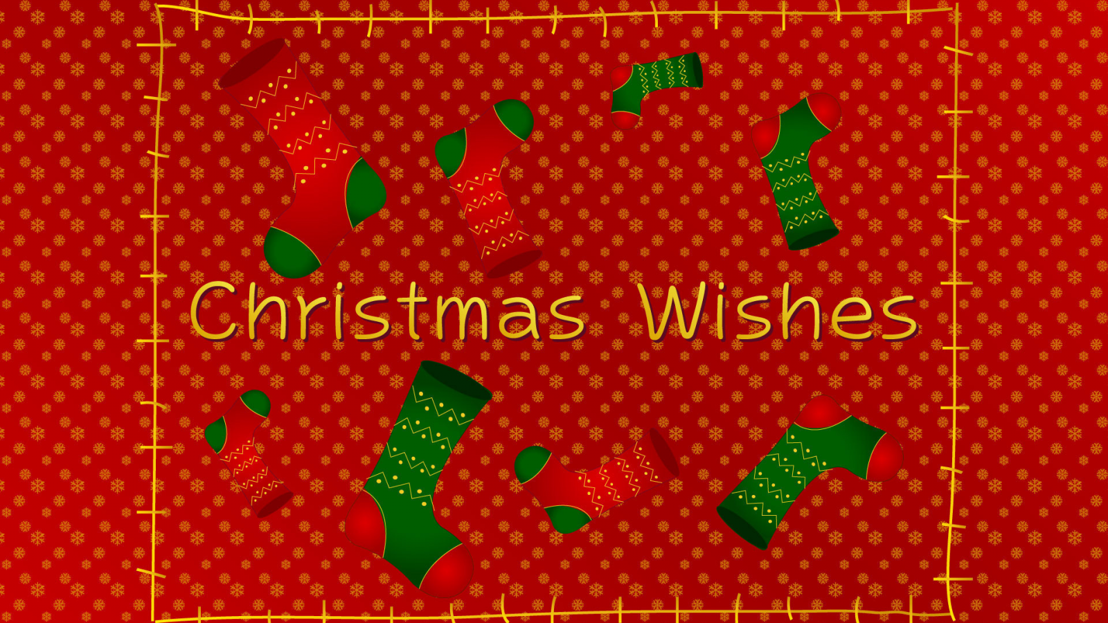 christmas, снег, wishes, снежинки, носки, happy new year, красный фон, праздник, новый год