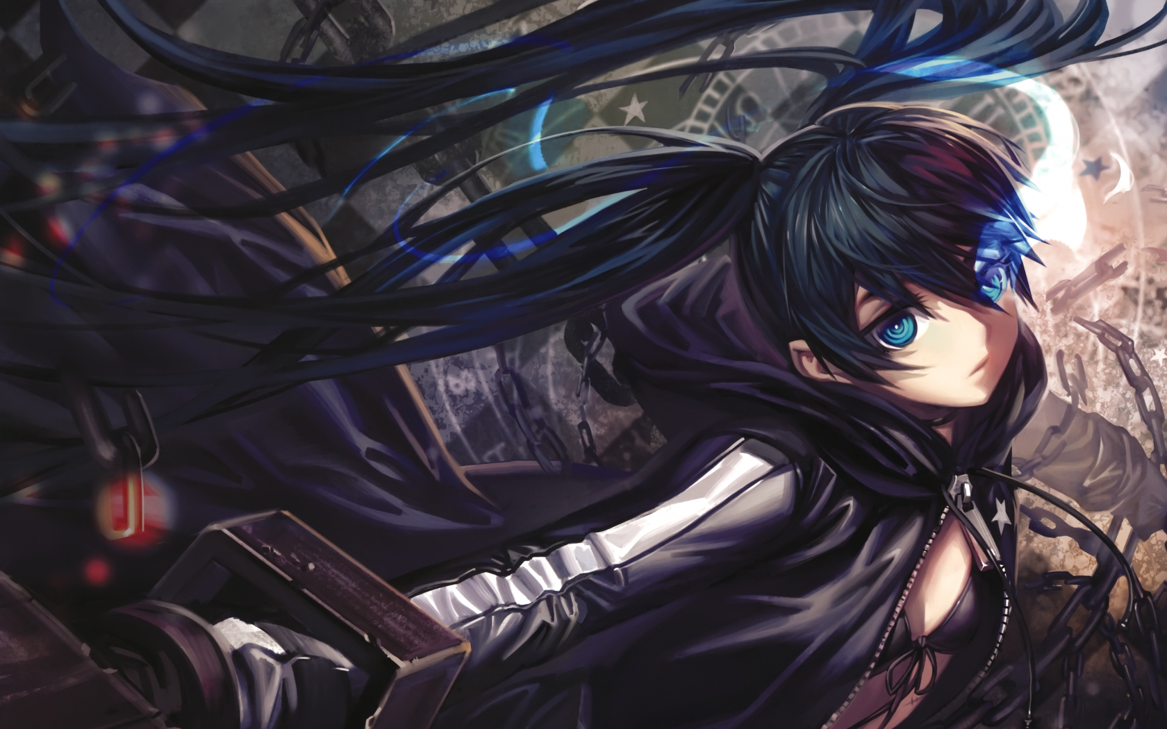 black rock shooter, mato kuroi, аниме, девушка