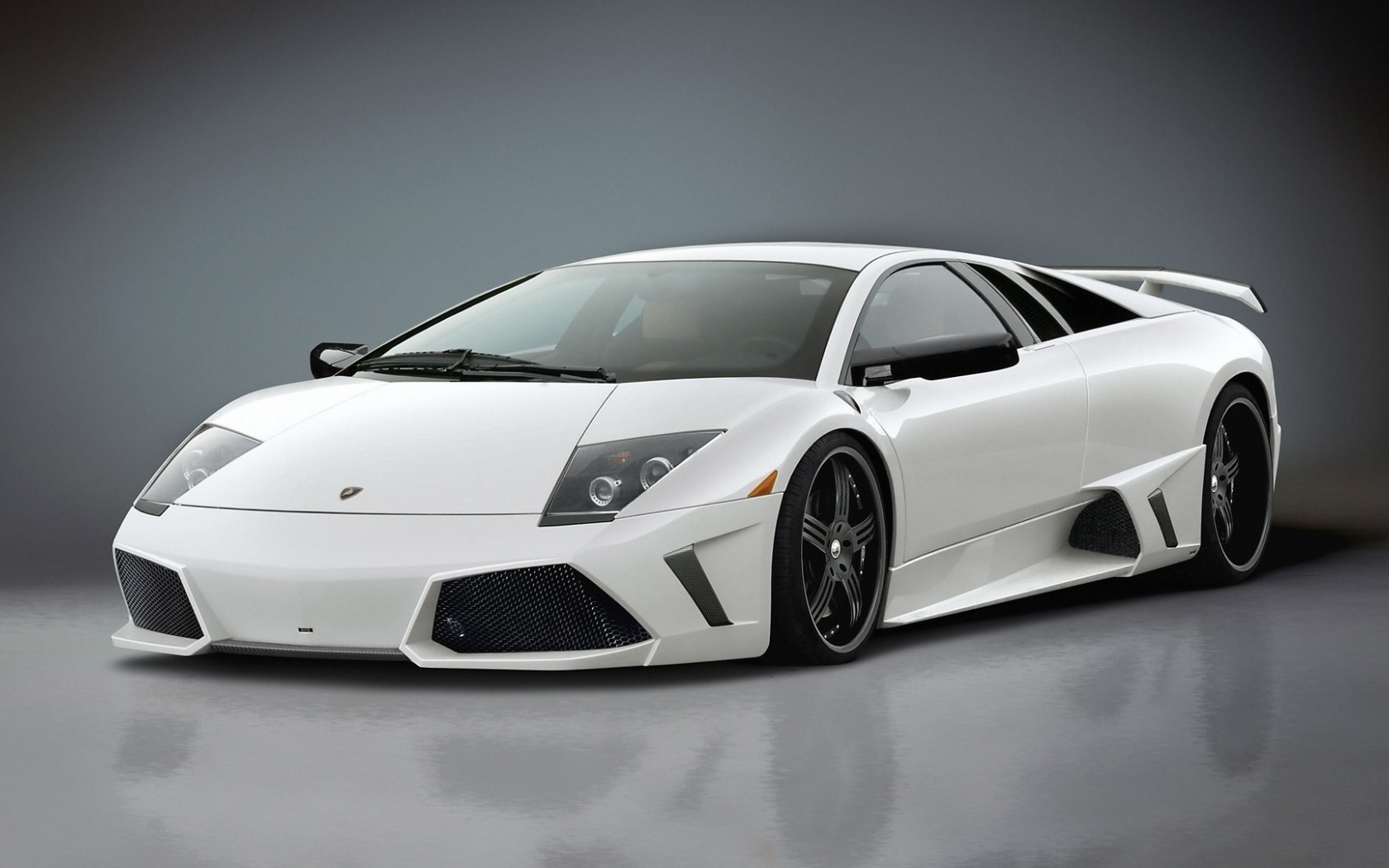 lamborgini, white, murcielago