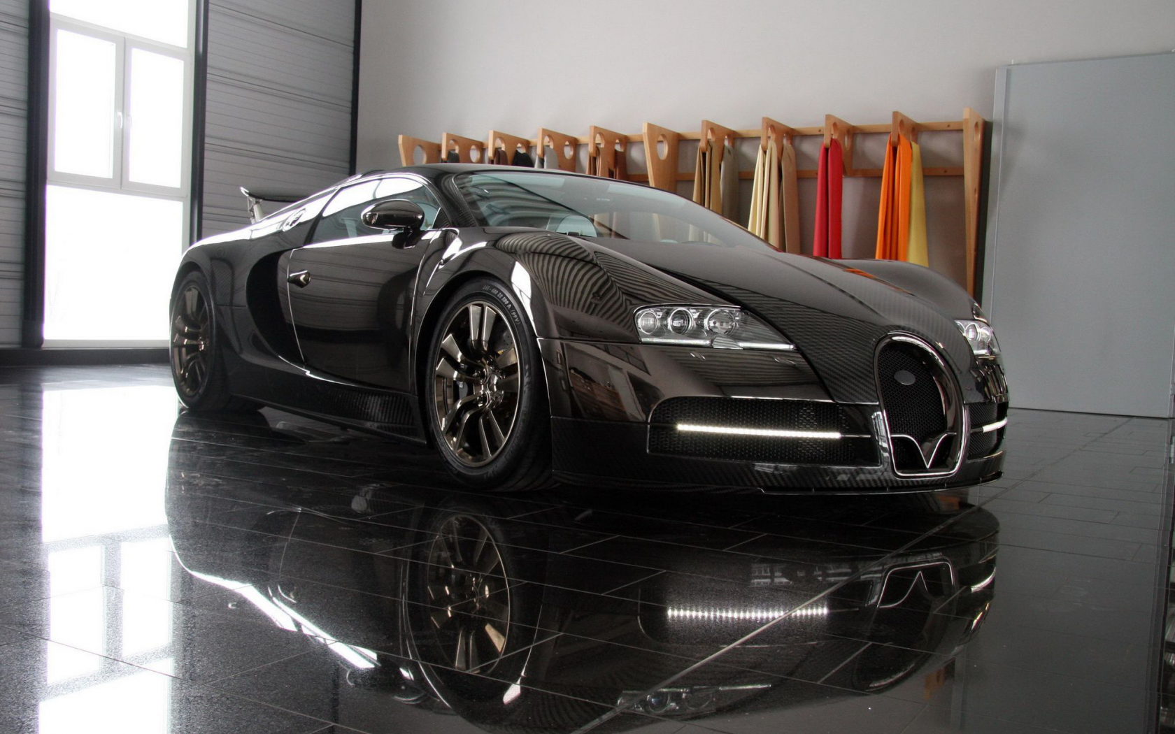 отражение, bugatti veyron, салон