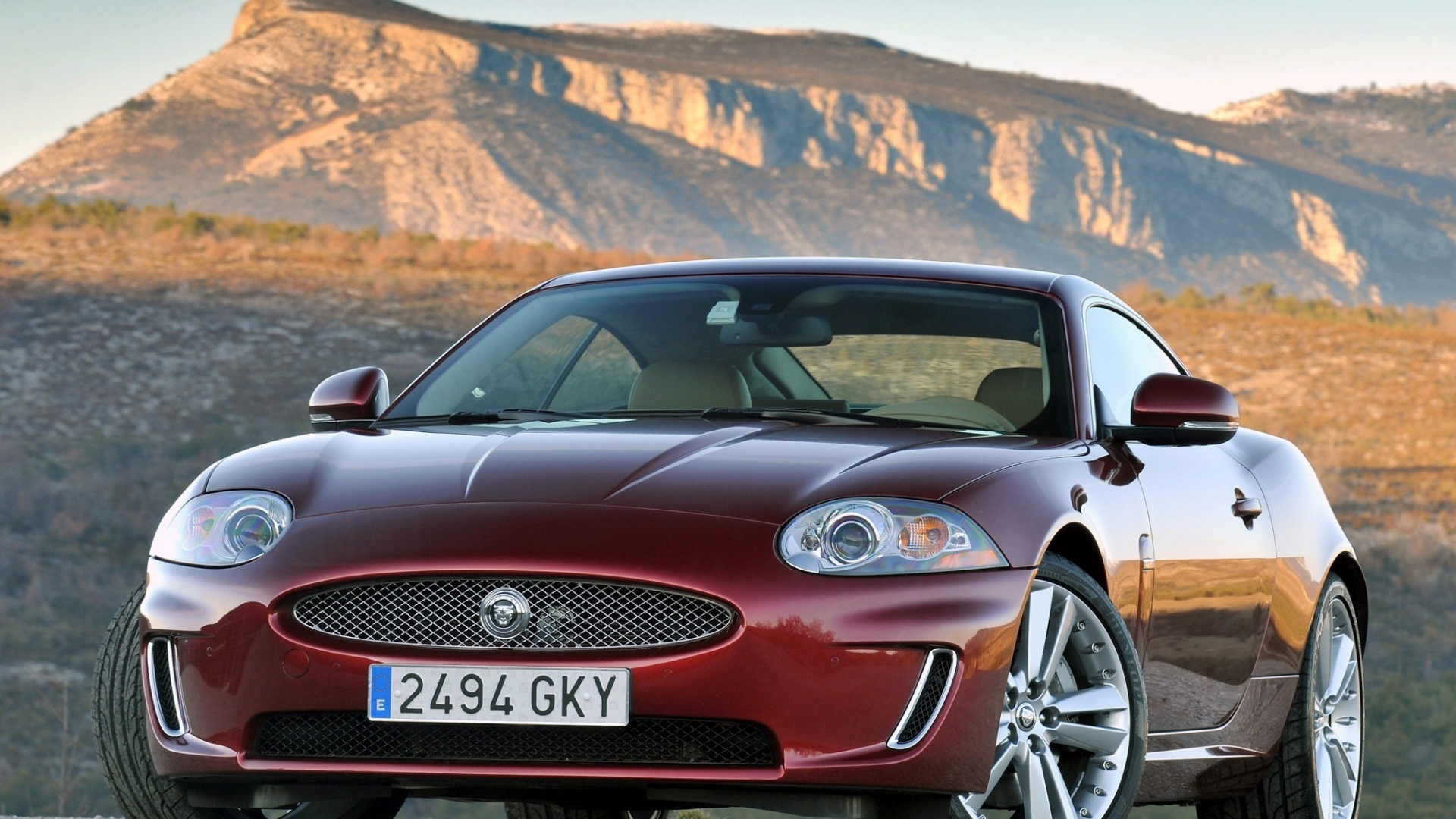 jaguar, xk, горы, coupe