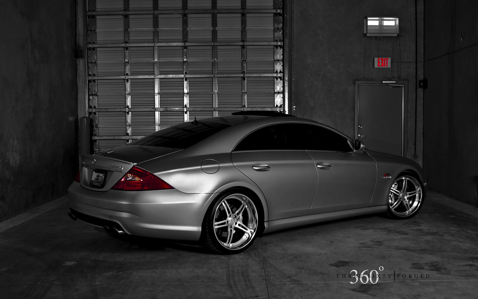 silver benz, тюнинг cls, 360 forged