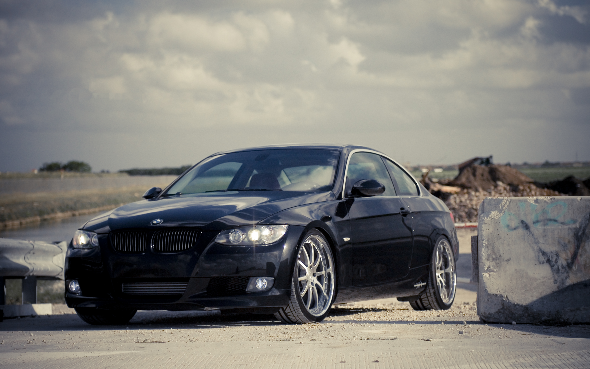 передняя часть, чёрный, black, 360 three sixty forged, 3 series, бмв, bmw, 335i