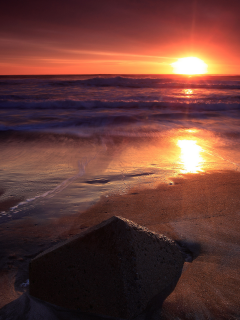 волны, скалы, закат солнца, море, вечер, океан, камень, волна, вода, берег, скала, песок, камни, солнце, пляжи